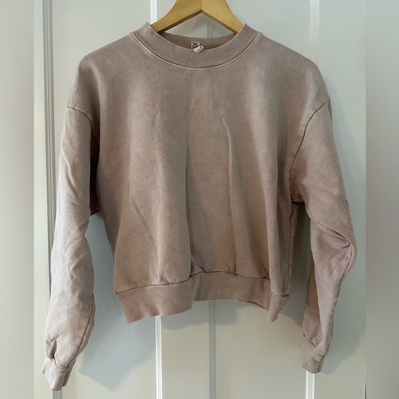 Los Angeles Apparel Sweaters - Los Angeles Apparel Beige Crewneck Sweatshirt size small.